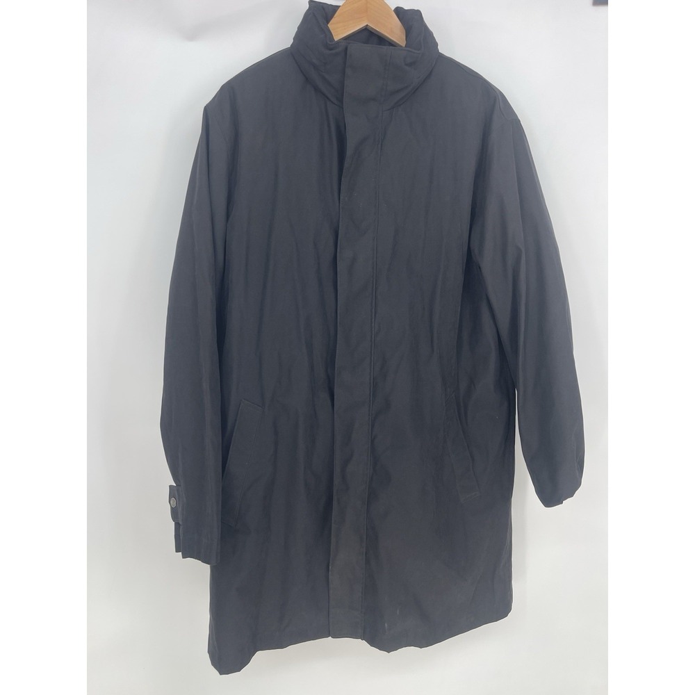 London Fog Men's Black Trench Coat Size L